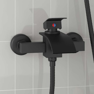 Tuš miješalica, G 1/2", crna